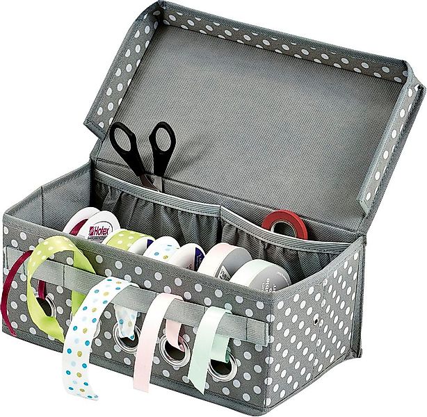 Zeller Present Aufbewahrungsbox, (Geschenkband-Organizer, aus Polyester günstig online kaufen