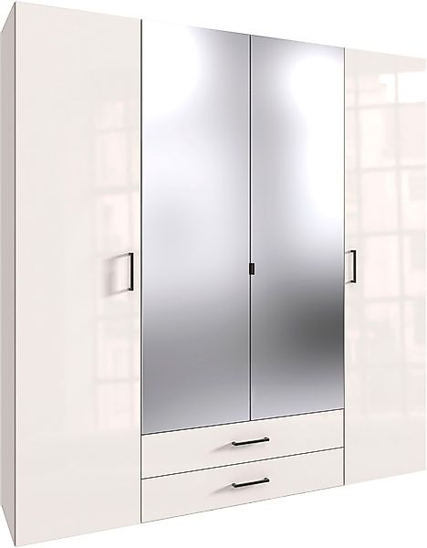 Wimex Drehtürenschrank »Mugano« mit langen oder kurzen Griffen aus Metall, günstig online kaufen