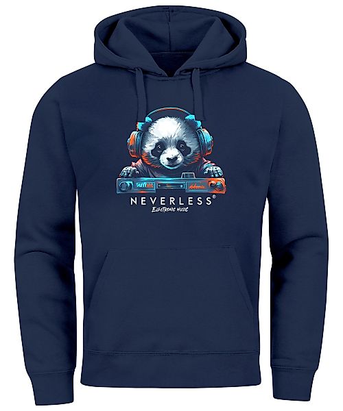 Neverless Hoodie Hoodie Herren Print Panda günstig online kaufen