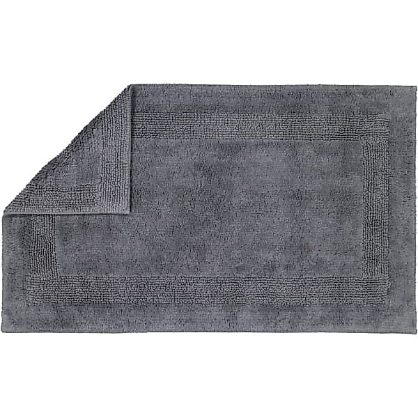 Cawö Badematte Wende-Badteppich Luxus Uni Anthrazit (60x100cm) günstig online kaufen