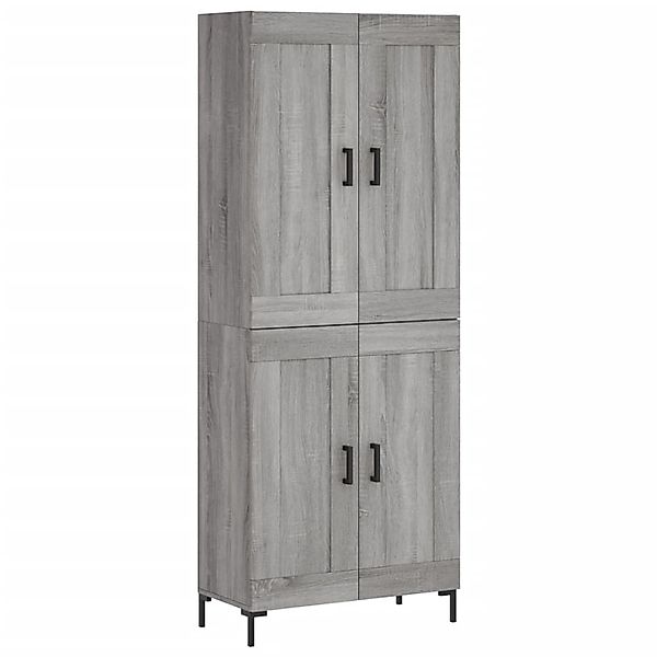 vidaXL Highboard Grau Sonoma 69,5x34x180 cm Holzwerkstoff 3199687 günstig online kaufen