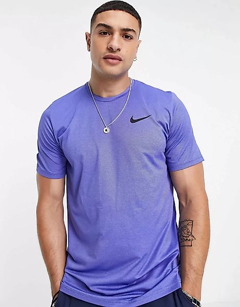 Nike Pro Training – Hyper Dry – T-Shirt in Blau günstig online kaufen