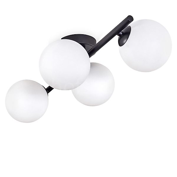 hofstein Deckenleuchte Deckenlampe aus Metall/Glas in günstig online kaufen