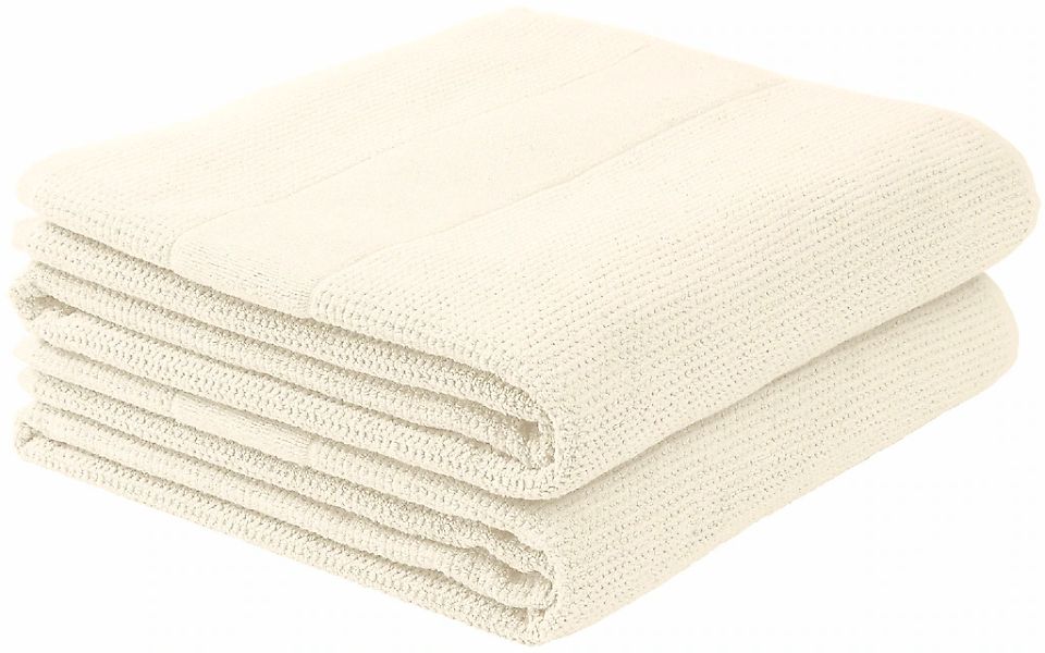 Schiesser Duschtücher "Turin aus 100% Baumwolle in dezenter Reiskornoptik" günstig online kaufen