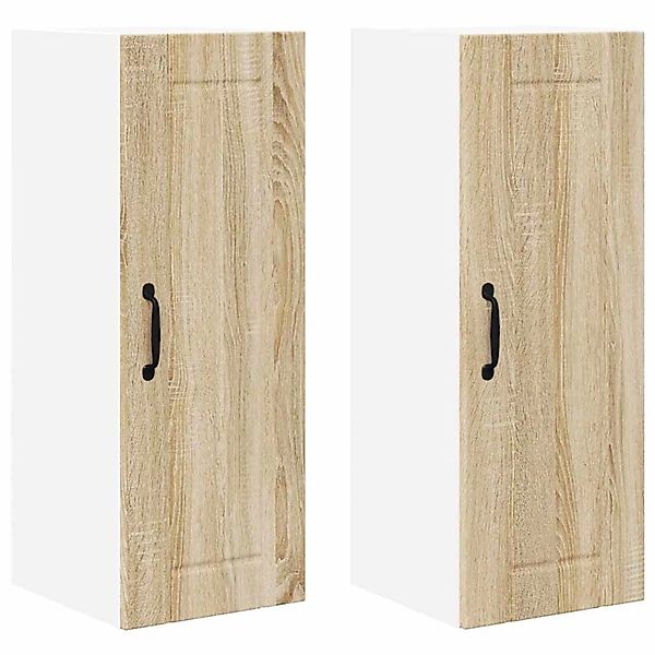 vidaXL Küchenschrank 2 Stk Sonoma-Eiche 30 x 31 x 80 cm Holzwerkstoff 88501 günstig online kaufen