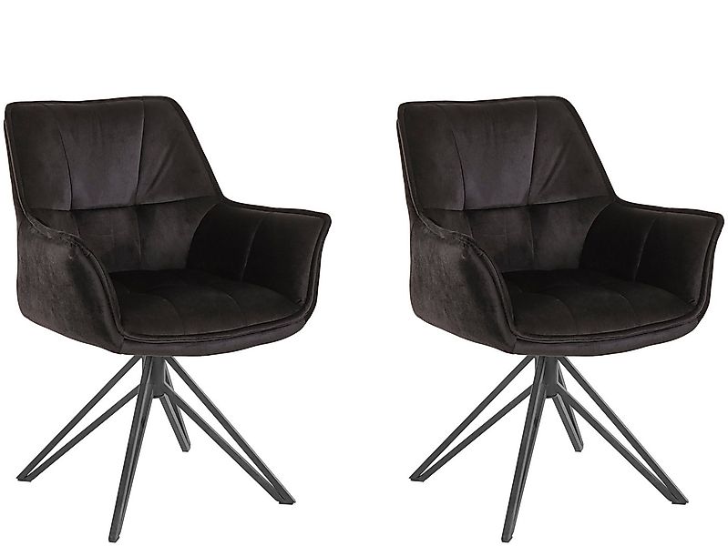 loft24 Armlehnstuhl Hood (Set, 2 St), Esszimmerstuhl mit Armlehne günstig online kaufen