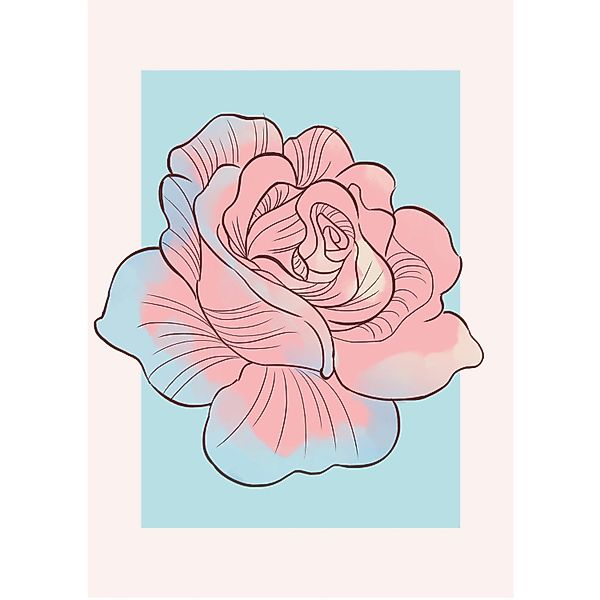 Komar Bild "Cinderella Rose" Disney 1 Stk. tlg. Wandbild zur Dekoration im günstig online kaufen