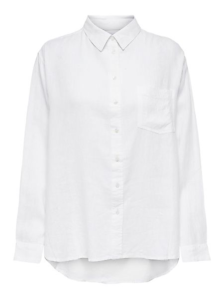 ONLY Longbluse "ONLTOKYO L/S LINEN BLEND SHIRT", mit Leinen günstig online kaufen