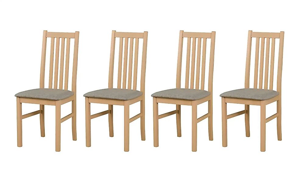 Esszimmerstuhl 4er-Set  Boris ¦ beige ¦ Maße (cm): B: 43 H: 94 Stühle > Küc günstig online kaufen