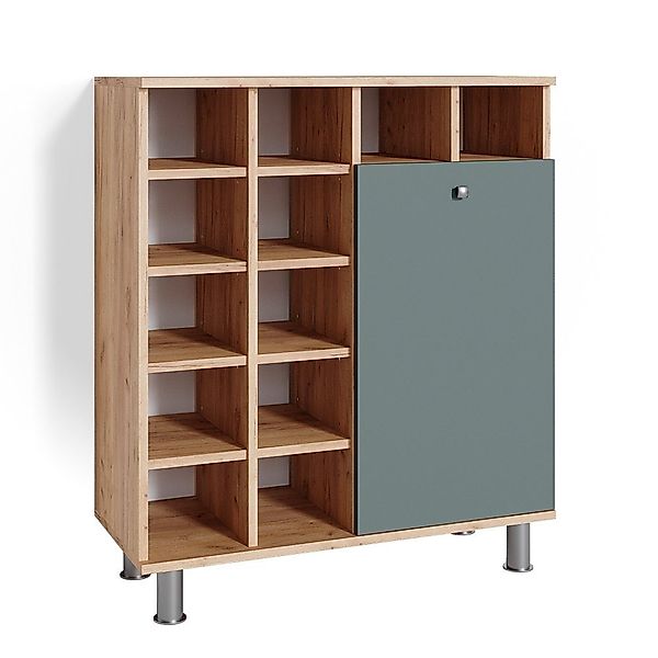 Vicco Wäscheschrank Fynn, Grün/Goldkraft Eiche, 78.4 günstig online kaufen