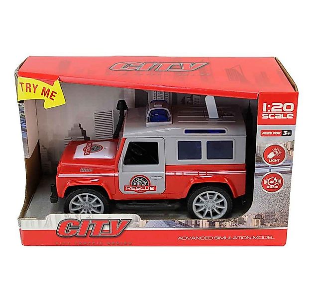Jonotoys Spielzeug-Feuerwehr Feuerwehr Geländewagen Spielzeug mit Licht und günstig online kaufen