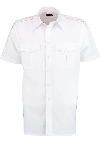 Condor Kurzarmhemd Izebo Pilotenhemd mit abnehmbaren Schulterklappen und St günstig online kaufen
