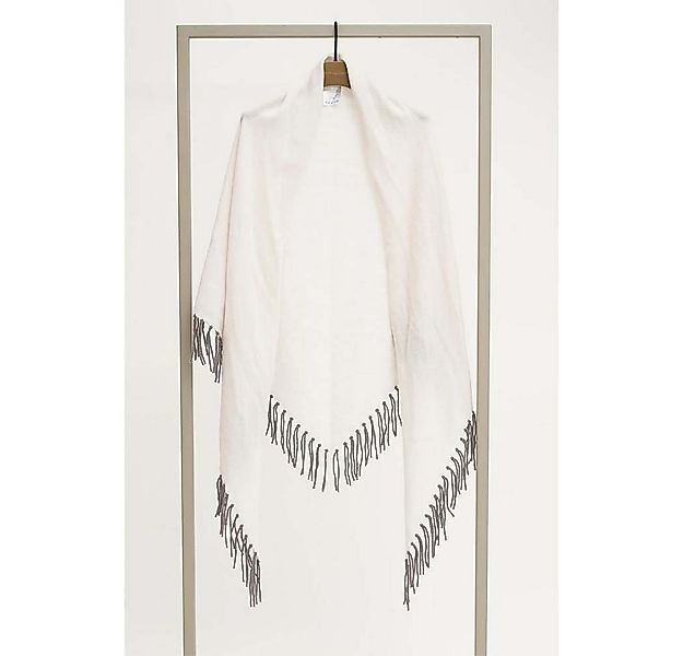 Herzensangelegenheit Dreieckstuch Dreieckstuch mit Fransen aus Wolle & Kasc günstig online kaufen