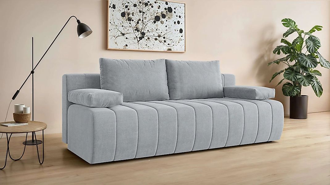 Home affaire 3-Sitzer "LOVENDY Schlafsofa mit Bettkasten, Breite 195cm, Lie günstig online kaufen