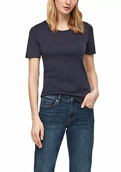 s.Oliver T-Shirt s.Oliver Jerseyshirt mit Rundhalsausschnitt in Blu (1-tlg) günstig online kaufen