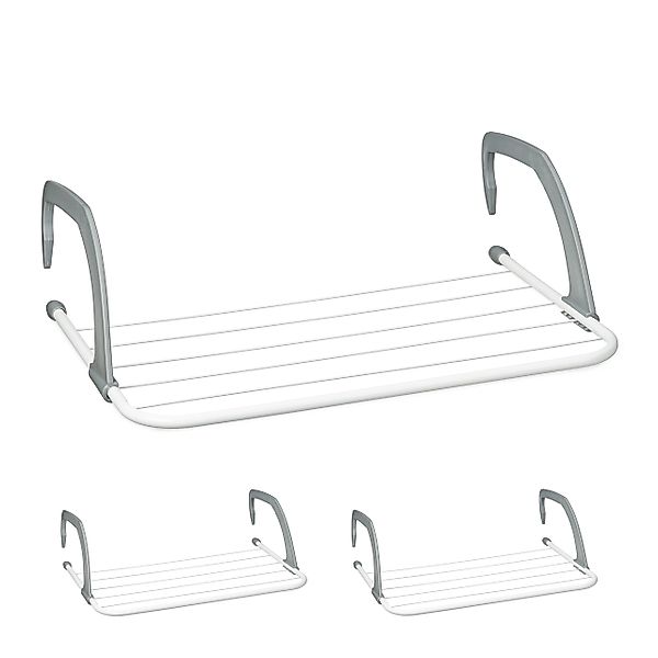 relaxdays Heizkörper-Wäschetrockner Wäscheständer Heizung 3er Set günstig online kaufen