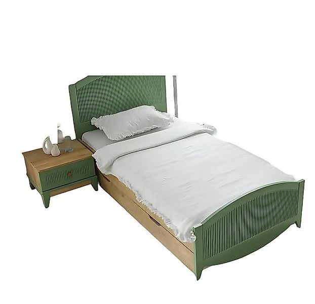 Xlmoebel Bett Modernes Einzelbett aus Holz in luxuriöser Kindermöbel-Kollek günstig online kaufen