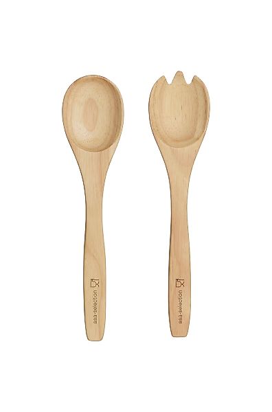 Salatbesteck Holz – Servierbesteck naturfarben 2-teilig günstig online kaufen