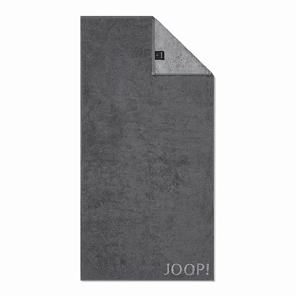 JOOP! Handtuch Classic Frottierkollektion - 50x100 cm, Walkfrottier Anthraz günstig online kaufen