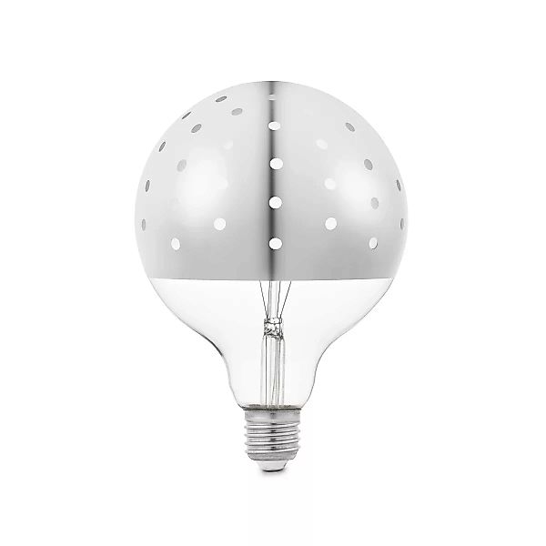 Dot E27 LED Glühbirne silber günstig online kaufen
