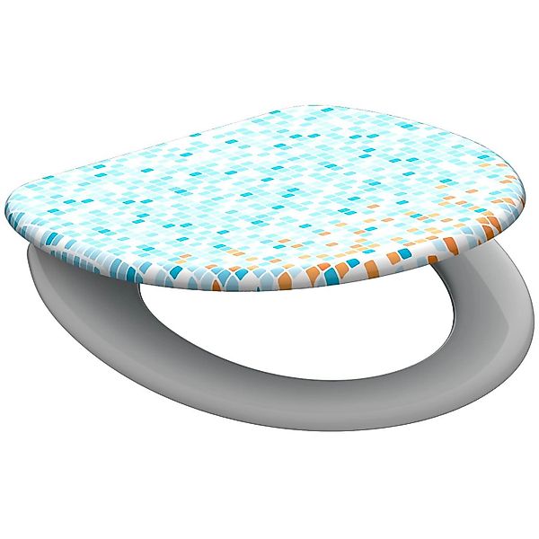 Eisl WC-Sitz Mosaik, Duroplast, Absenkautomatik, max. Belastung der Klobril günstig online kaufen