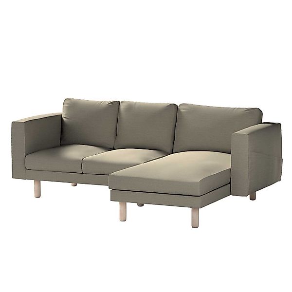 Bezug für Norsborg 3-Sitzer Sofa mit Recamiere, grau-braun, Norsborg Bezug günstig online kaufen
