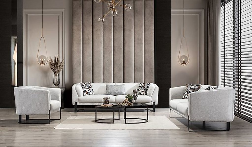 Viva Möbel Sofa PIANO, Elegantes Sofa-Set für klassischen Luxus. günstig online kaufen