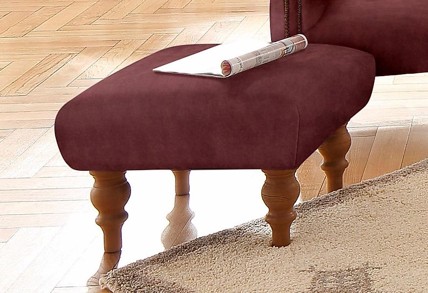 Home affaire Hocker "Lord", mit echter Chesterfield-Knopfheftung günstig online kaufen