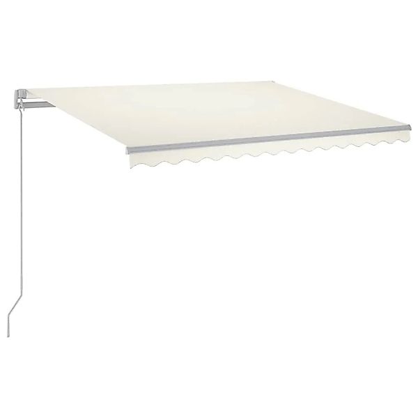 vidaXL Markise Manuell Einziehbar mit LED 300x250 cm Creme 3068862 günstig online kaufen