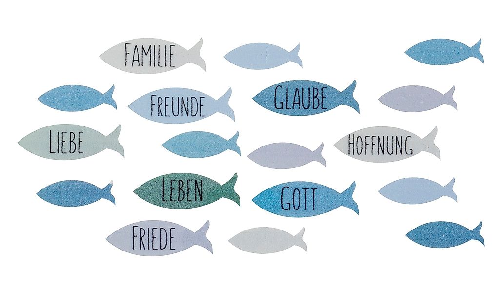 efco Stumpenkerze Wachsmotiv Fischschwarm, 8,5 cm günstig online kaufen