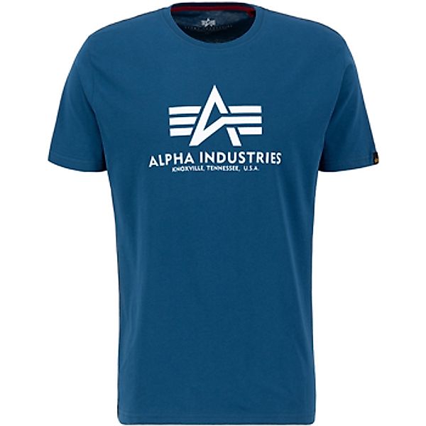 Alpha Industries  T-Shirts & Poloshirts Basic T-Shirt - naval blue günstig online kaufen