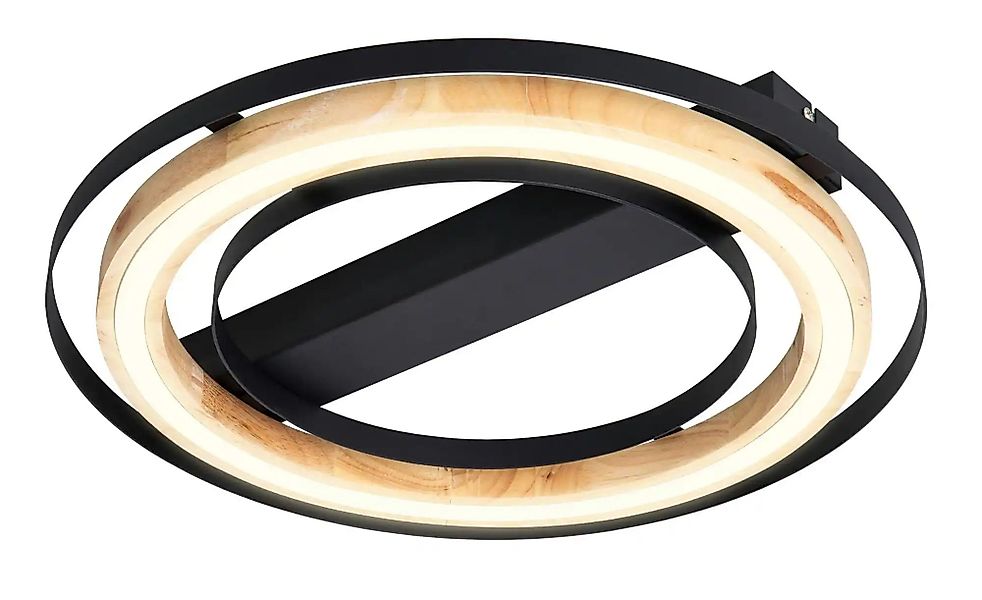 Globo Lighting Deckenleuchte   ¦ schwarz ¦ Maße (cm): B: 46 H: 6  Ø: 46 Lam günstig online kaufen