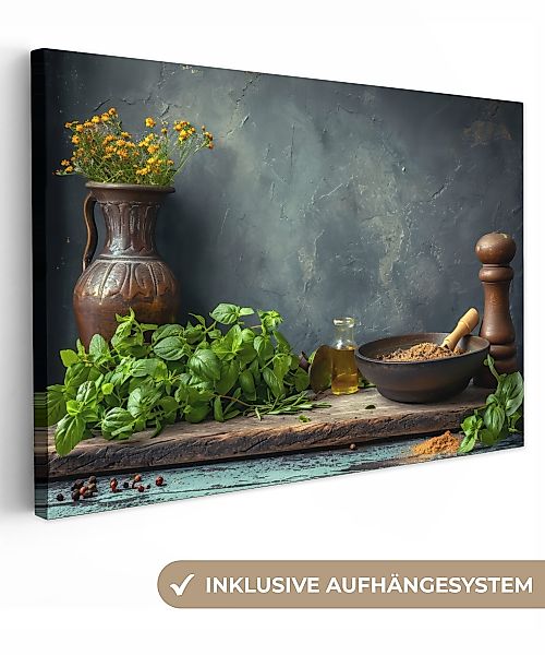OneMillionCanvasses® Leinwandbild Stilleben - Kräuter - günstig online kaufen