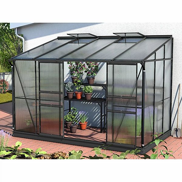 Vitavia Gewächshaus Ida 6500 Schwarz 6,5 m² günstig online kaufen