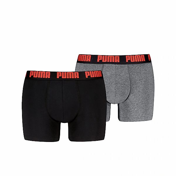 PUMA Boxershorts "PUMA MEN EVERYDAY BASIC BOXERS 2P", (2er Pack), mit Logob günstig online kaufen