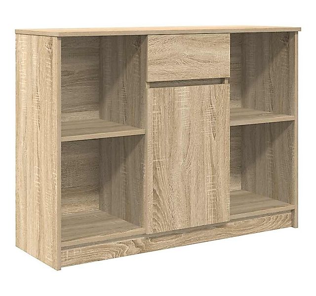 vidaXL Sideboard Sideboard mit Schublade Sonoma-Eiche 101x35x76 cm Holzwerk günstig online kaufen