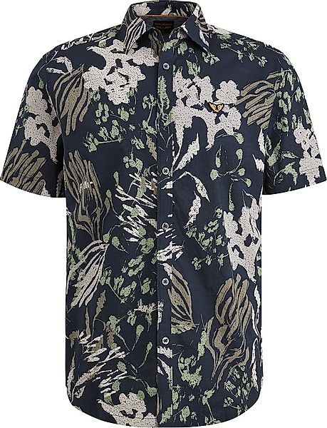 PME Legend Short Sleeve Hemd Druck Navy - Größe 3XL günstig online kaufen