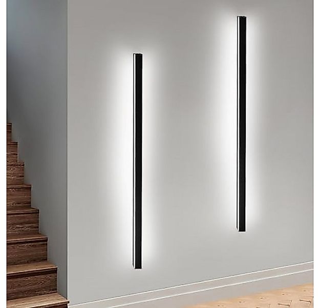 Nettlife LED Wandleuchte innen Schwarz 100cm 3000/6500K Flur Up Down Wandbe günstig online kaufen