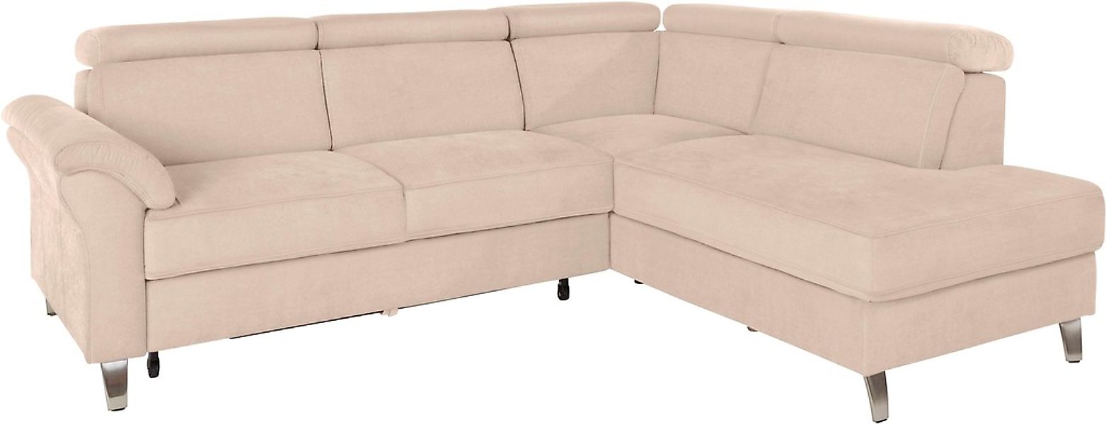 sit&more Ecksofa, inklusive Kopfteilverstellung, wahlweise mit Bettfunktion günstig online kaufen