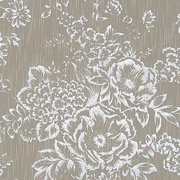 Architects Paper Textiltapete "Metallic Silk" geblümt  glänzend  matt samti günstig online kaufen