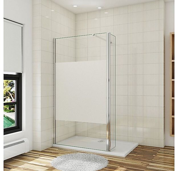 duschspa Duschwand Trennwand mit Milchstreifen Duschwand mit Flipper-Panel günstig online kaufen