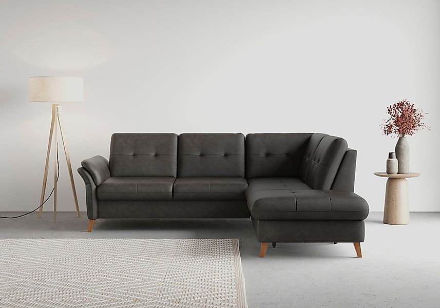 sit&more Ecksofa "Göteborg", inkl. Sitztiefenverstellung, wahlweise mit Bet günstig online kaufen