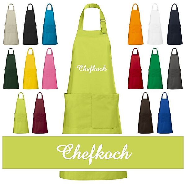 Schnoschi Kochschürze Hochwertige Küchenschürze mit Chefkoch günstig online kaufen