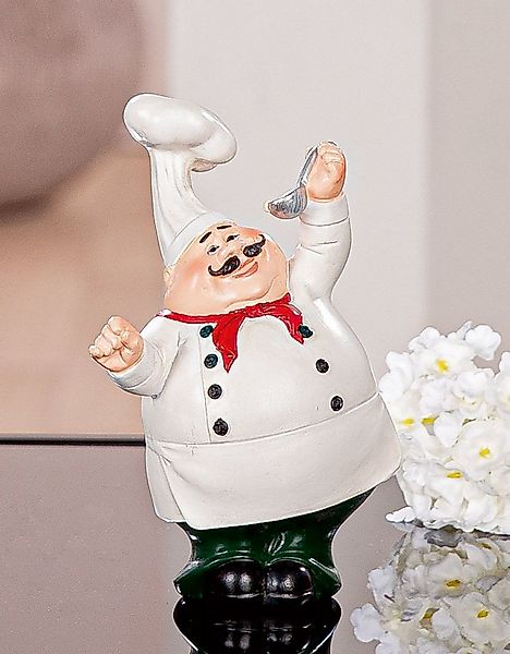 MF Comicfigur Dekofigur Koch Paolo mit Löffel – Lustige Küchenfigur (1 St) günstig online kaufen