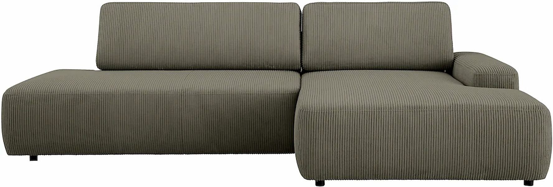 INOSIGN Ecksofa »TORGE, Schlafsofa Cord, Samtvelours u. Strukur fein, Couch günstig online kaufen