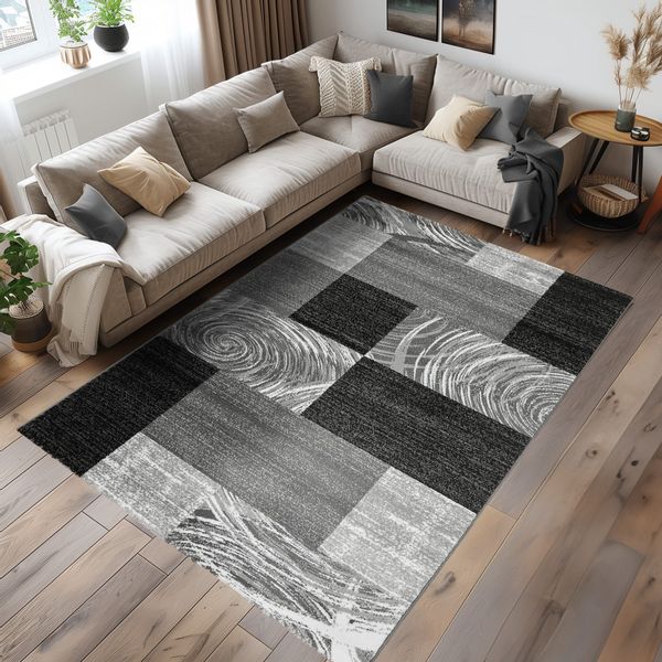 Carpettex Designteppich Abstrakt Kariert Design, Läufer, günstig online kaufen