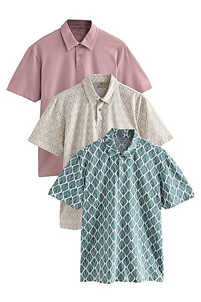 Next Poloshirt Poloshirts aus Jersey im 3er-Pack (3-tlg) günstig online kaufen