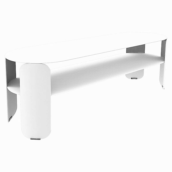 Bebop Beistelltisch Stahl 120cm Baumwollweiß günstig online kaufen