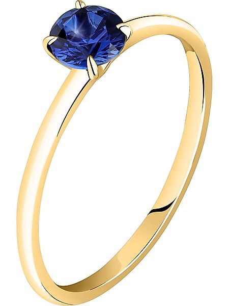 Live Diamond Diamantring, Saphir (synthetisch), Lab günstig online kaufen