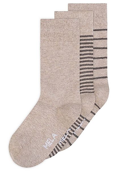 MELA Socken Basic Socken 3 Paare Ohne Polyester & Polyamid. Das Elasthan is günstig online kaufen
